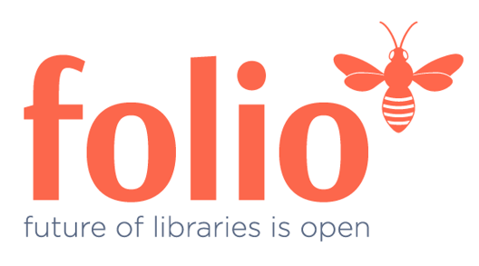 Logo that reads, "folio future of libraries is open"