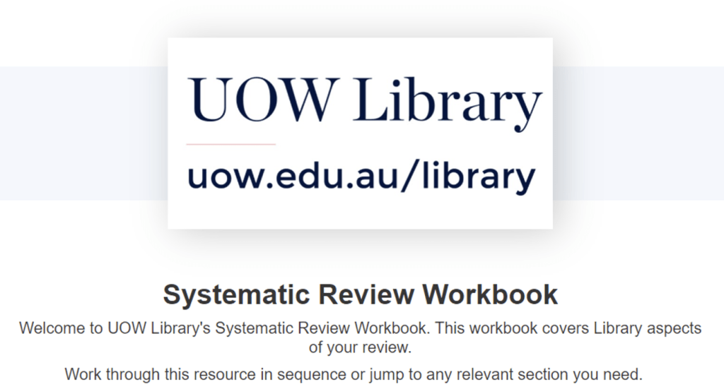 uow library literature review